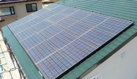 太陽光発電設置工事　帯広市T様邸