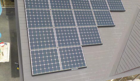 太陽光発電設置工事　帯広市A様邸