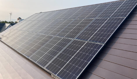 太陽光発電設置工事　帯広市F様邸