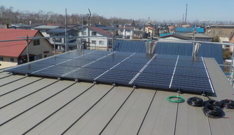 太陽光発電設置工事　帯広市E様邸