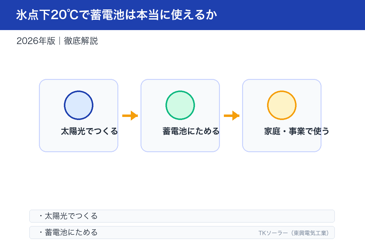 家庭用蓄電池3機種(SHARP/長州産業/ニチコン)の動作温度範囲と屋外設置可否を比較した表